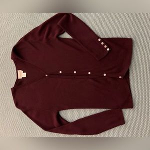 Coldwater Creek deep plum/purple lightweight sweater - Like New